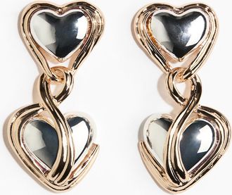 H&M Zweifarbige Ohrringe - Gold