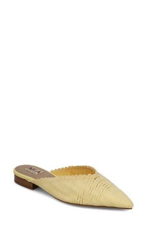 Mia Abia Pointed Toe Mule in Butter at Nordstrom, Size 8.5
