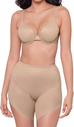 Miraclesuit Show Stopper Slanted Hem Shaping Short In Beige