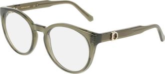 Ferragamo SF3032E 320 Transparent Khaki 51mm
