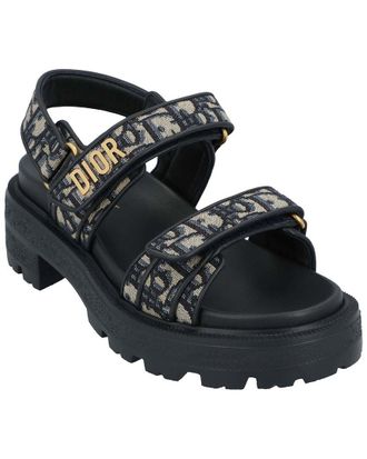 Dior Womens Canvas Dioract Platform Sandal (Authentic Pre-Loved)