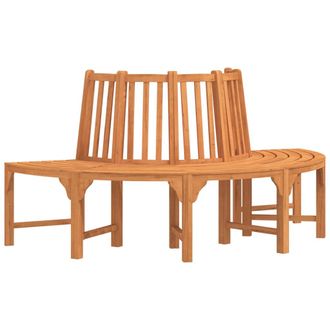 vidaXL Banco De &Aacute;rbol Semicircular Madera Maciza Eucalipto &Oslash;208 Cm Vidaxl