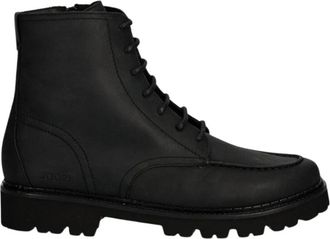 Joop Loreto Hektor Boot - Heren - Veterlaarzen - Zwart - 45 EU - Leer - Schoenen