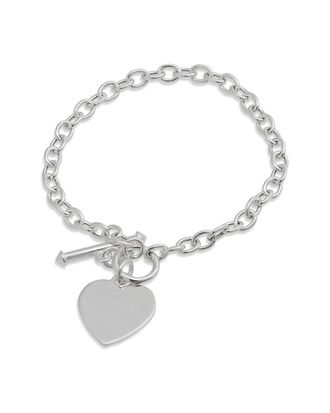 Savvy Cie Jewels Silver Toggle Bracelet