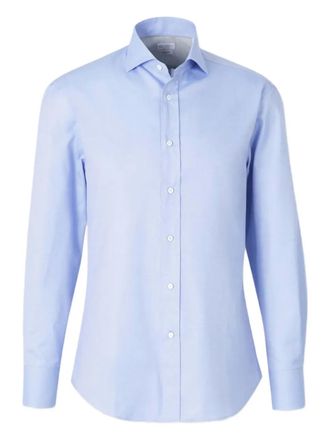 Brunello Cucinelli buttoned shirt - men - Cotton - M - Blue
