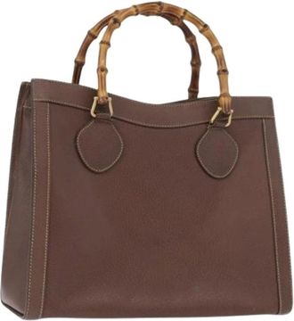 Gucci Pre-owned Handbags, female, Brown, Size: ONE SIZE Pre-owned Vintage Hand Bag