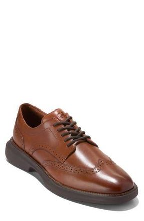 Cole Haan Grand Shadowlite Wingtip Derby in British Tan /Java at Nordstrom Rack, Size 8