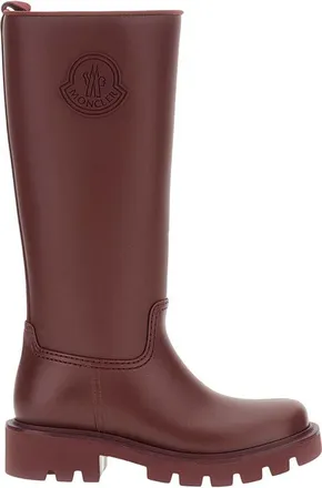 Moncler Red Kickstream High Rain Boots