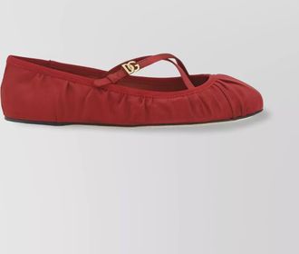 Dolce & Gabbana satin ballerina shoes
