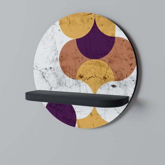 OEM Estante Redondo Cracked Geometry Negro