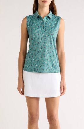 Swannies Natalie Sleeveless Golf Polo in Wasabi at Nordstrom, Size X-Small