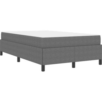 vidaXL Bed Frame with Mattress Light Grey 120 x 190 cm Fabric vidaXL