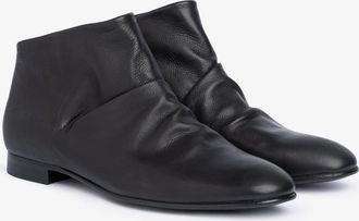 Pedro Garcia Flat bootie in brown leather | Ganga | Fall winter 26 |