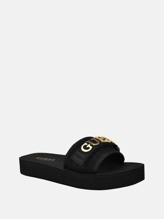Guess Peers Logo Slide Sandals