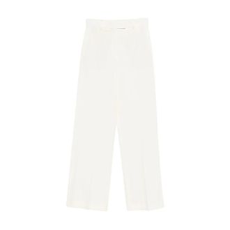 Circolo 1901 Wide Trousers, female, White, Size: XL Wide Trousers