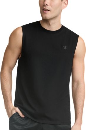 Champion Mens Classic Jersey Muscle T-shirt Shirt, Black, L UK