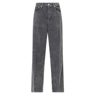Haikure Bethany Jeans - Dames - Wijde Broeken - Grijs - W26 - Katoen - Broeken