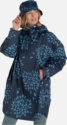 Craghoppers Womens Craghoppers Womens/Ladies National Trust Globe Flowers Packable Waterproof Jacket - Navy - Size: 12/14