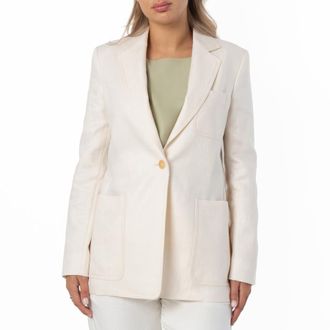 Max Mara Boemia Linen Suiting Blazer, Brand Size 40 (US Size 6)
