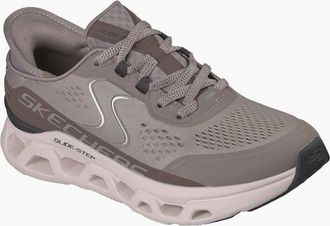 Skechers Womens Skechers Slip-Ins Glide Step Altus Mesh Womens Khaki Trainers - Grey - Size: 6