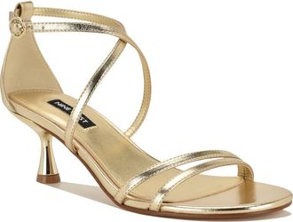 Nine West Jettie Ankle Strap Sandal in Platino at Nordstrom Rack, Size 8.5