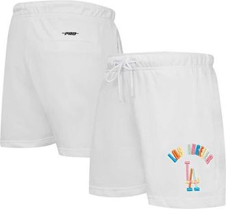 Pro Standard Womens Pro Standard White Los Angeles Dodgers Washed Neon Shorts at Nordstrom, Size X-Large