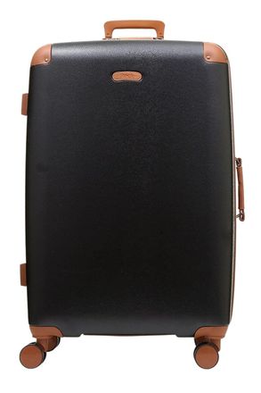 Infinity Leather Unisex Hard Shell Classic Suitcase Cabin Luggage - Black - Size Medium