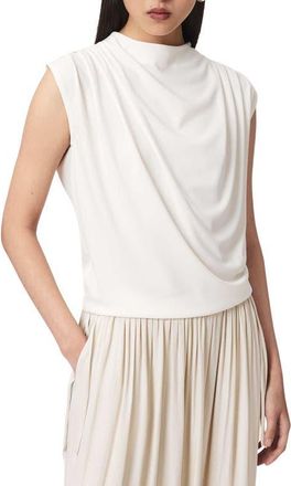 AllSaints Emerson Sleeveless Top in Fossil White at Nordstrom, Size 10