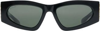 Gucci Zonnebril - Dames - Zonnebrillen - Zwart - 54 MM - Accessoires