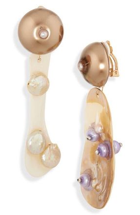 Isshī Nebular Clip-On Drop Earrings in Milky Way at Nordstrom