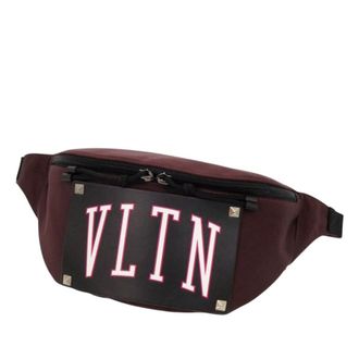 Valentino Pre-owned Valentino Nylon and Leather VLTN Rockstud Belt Bag Mens GWTWMXMPBH6G3F82