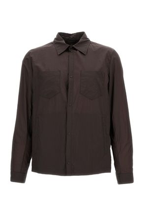 Herno Lightweight Technical Fabric Overshirt with Snap-Button Closure