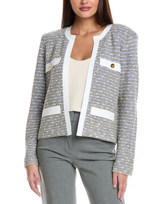St. John Slub Tweed Knit Jacket