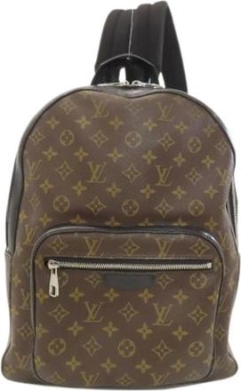 Louis Vuitton Pre-owned Josh Backpack - Dames - Vintage Rugzakken - Bruin - ONE Size - Vintage