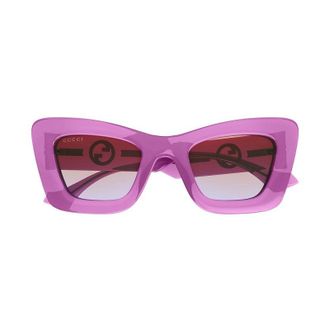 Gucci GG1552S004 Cat-Eye Frame Sunglasses - Pink