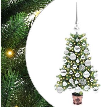 vidaXL Árbol de Navidad con 150 LED con soporte Verde 65 cm PE vidaXL