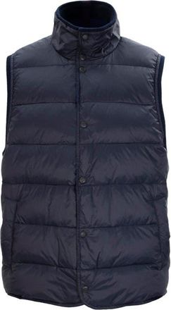 Lords of Harlech Jork Hybrid Puffer Merino Wool Sweater Vest in Navy at Nordstrom, Size Xx-Large