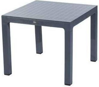 OEM Tavolo C/vetro Regnum 90x90xh75cm Antracite