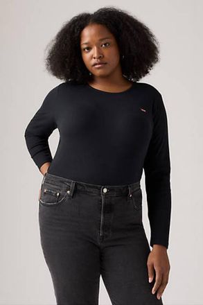 Levi's T-shirt Hayes a maniche lunghe (taglie forti) - Donna - 1X - Nero / Anthracite Night