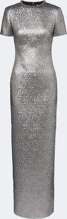 Roland Mouret Embellished lam&eacute; jacquard gown
