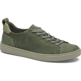 Johnston & Murphy Ollie Low Top Sneaker in Sage Washable Suede at Nordstrom, Size 10.5