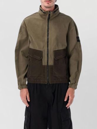 Stone Island cotton regular-fit zip shirt jacket