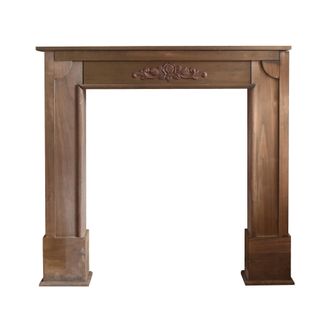 Mobili Rebecca Mobili Rebecca - Rebecca Mobili Marco Chimenea Decorativa Madera Marron Shabby 100x105x21