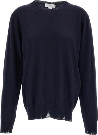 Stella McCartney Trui met ronde hals - Dames - Ronde hals truien - Blauw - S - Wol - Truien & Vesten