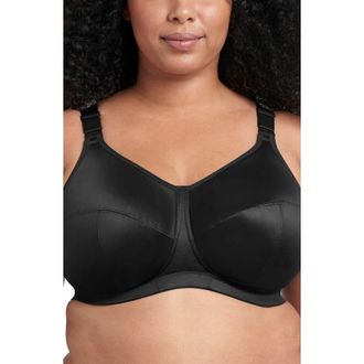 Goddess Celeste Full Figure Soft Cup Bra in Black at Nordstrom, Size 34J