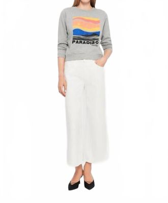Mother Ditcher Roller Zip Ankle Jeans In Picket Fence