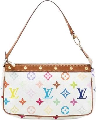 Louis Vuitton Pre-owned Shoulder Bags, female, White, Size: ONE SIZE Pre-owned Vintage Shoulder Bag