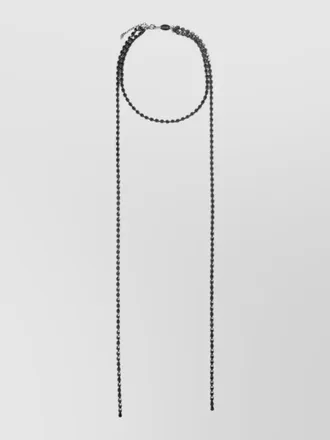 Dsquared2 metal finish necklace stones adjustable chain