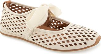Gentle Souls Annalise Mary Jane Flat in Stone Nubuck at Nordstrom, Size 7.5