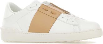Valentino Garavani Mens Open Sneaker White Calf Leather